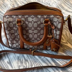 COACH Ruby 25 Signature Jacquard Satchel